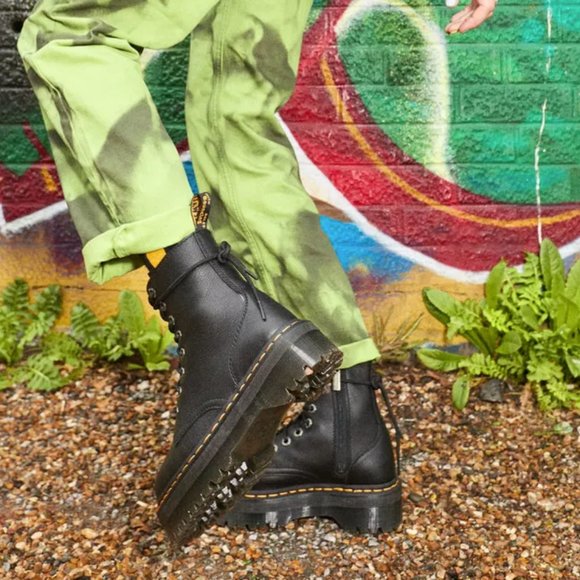 DR. MARTENS JADON III PISA LEATHER PLATFORM BOOTS MSRP$250 RARE FIND - Picture 8 of 14